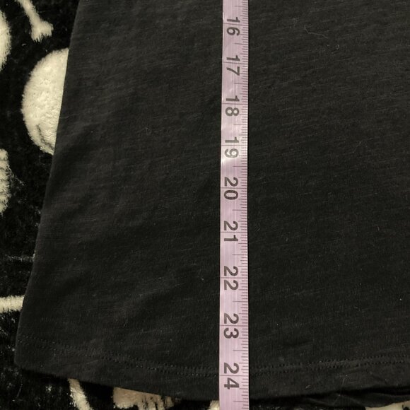 GARCIA Always & Forever sparkly graphic font black t-shirt ~  MEDIUM LARGE tee - Picture 6 of 14